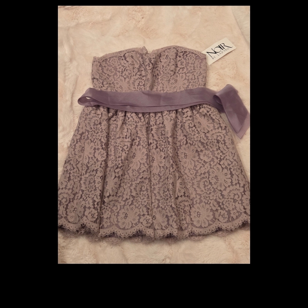 Noir by Lazaro Taupe Mini Dress NWTs